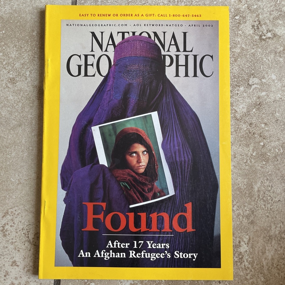 National Geographic Magazine April 2002 Found Afghan Refugee Girl Tibetans Maya